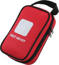Thrive First Aid Safety Kit - 100-Piece Bag - Compact Waterproof Rip-Stop Nylon Pouch - Multi-Size Bandages, Antiseptic Wipes & Safety Pins for Car & Travel
