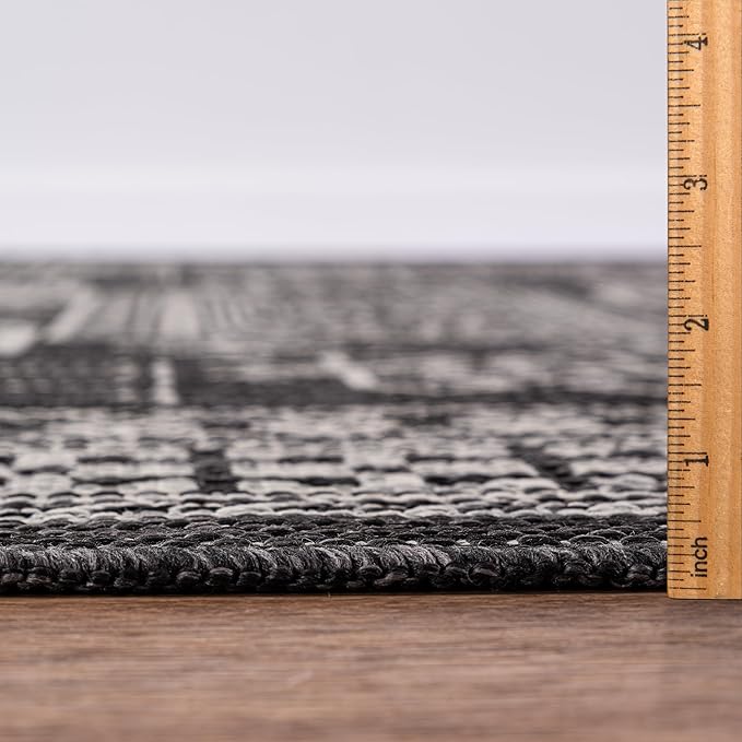 Keen Home Design Terrace Outdoor Runner Rug - 2x12 Washable Indoor/Outdoor Rug for Patio, Kitchen, Balcony, Beach, Garden, Deck and Porch, Size: 2'2"x11'10"