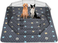 Aitmexcn Washable Puppy Dog Pee Pad, 100% Waterproof Whelping Training Mat for Puppy/Senior Dog, Fast Drying Reusable Puppy Pads for Indoor, Outdoor and Car Travel- 72'' x 72''- 1PC