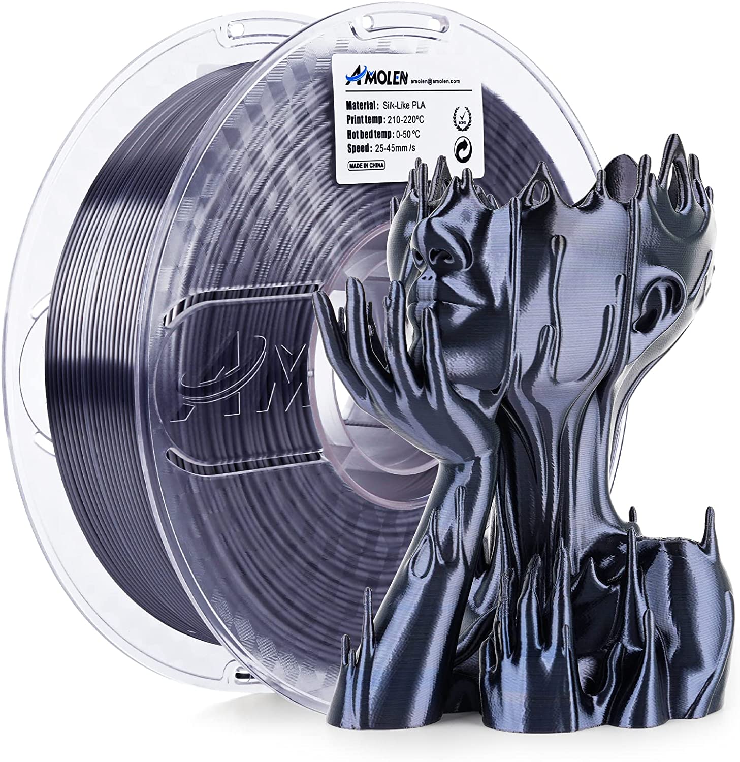 PLA Silk Basic 1.75mm, 1KG/2.2LB