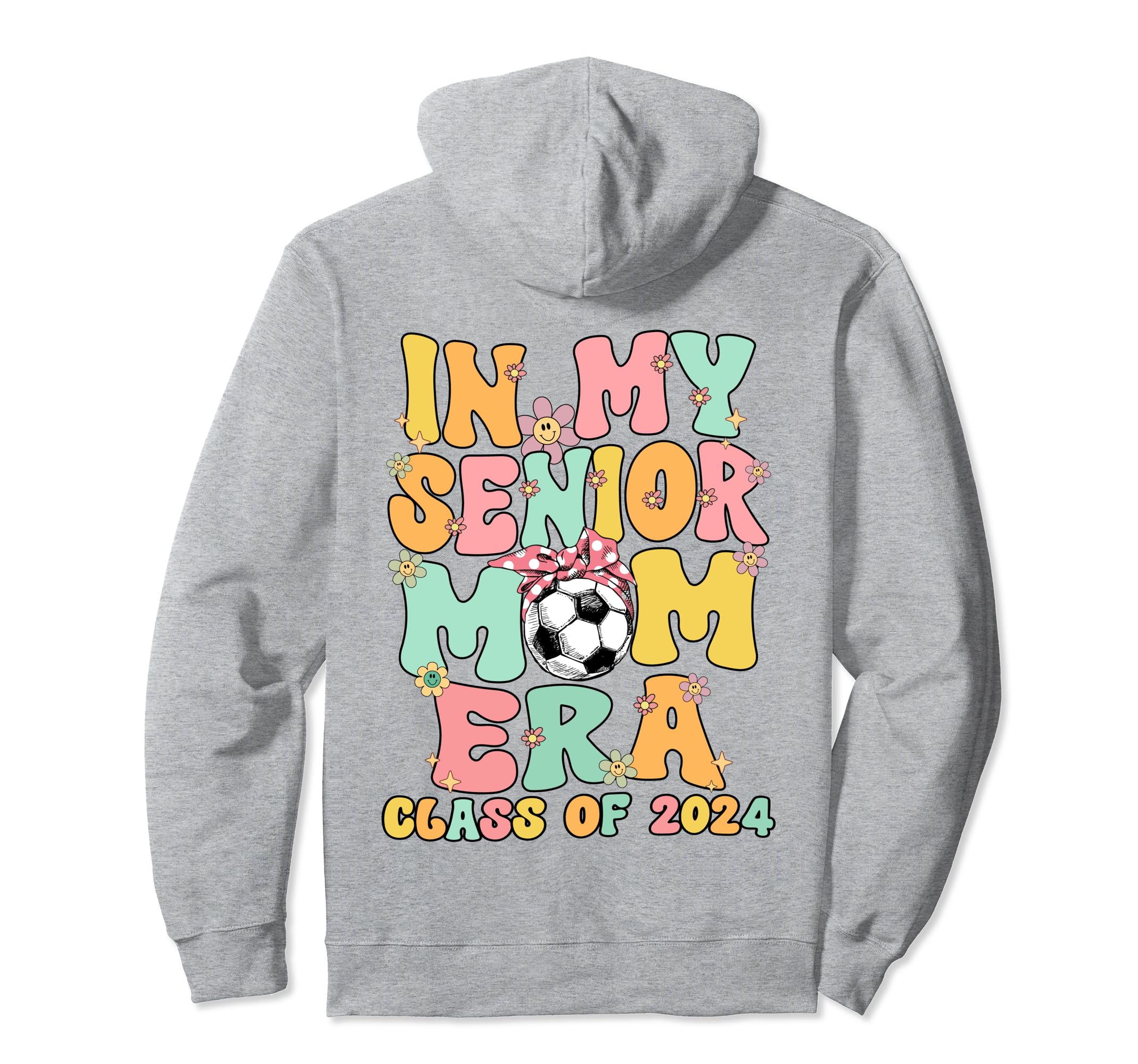 My Senior Soccer Mom Era Groovy Hoodie - Streetwear Style for Adults