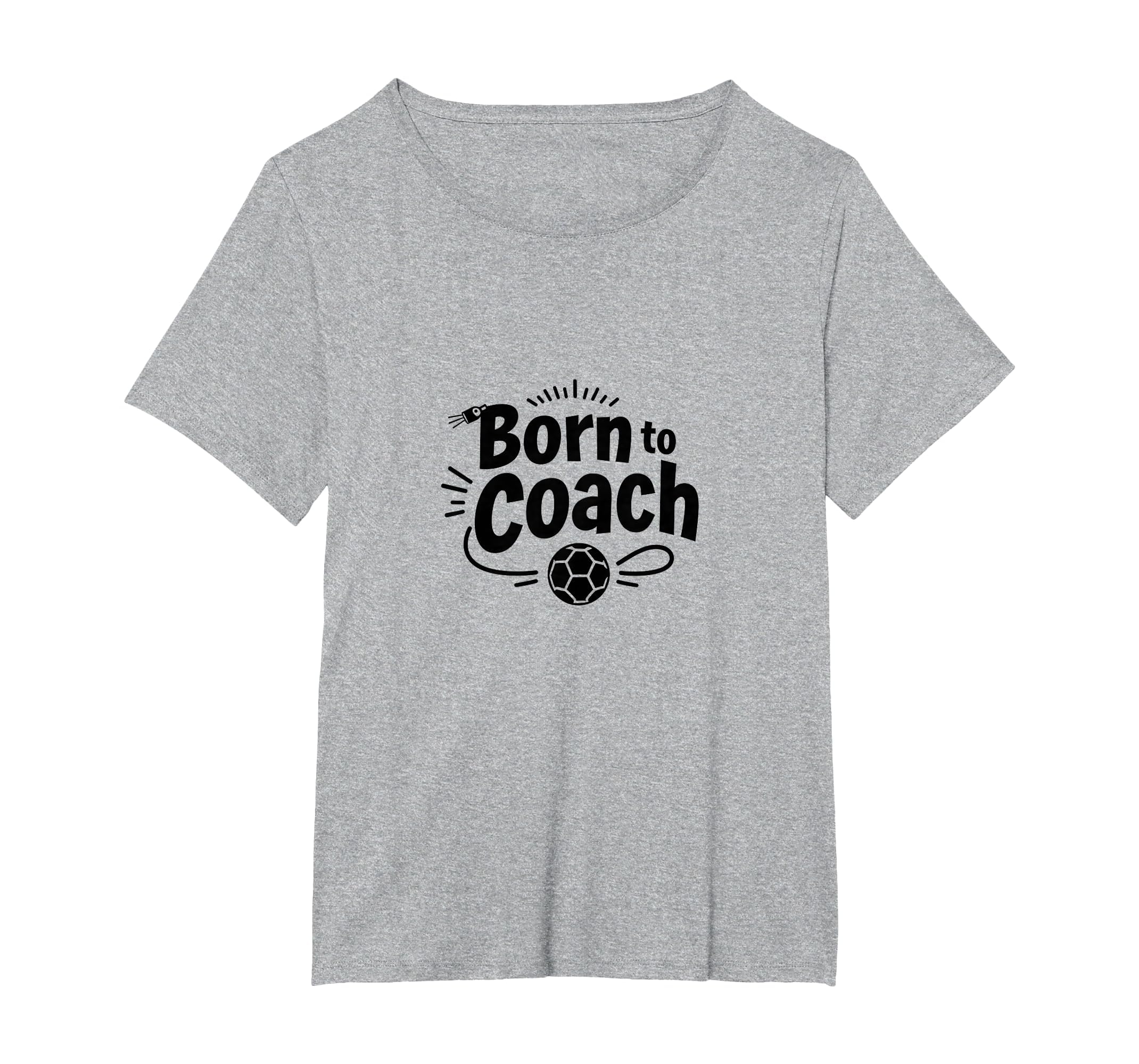 Born To Coach Soccer Inspirational T-Shirt - Graphic Print Men Women