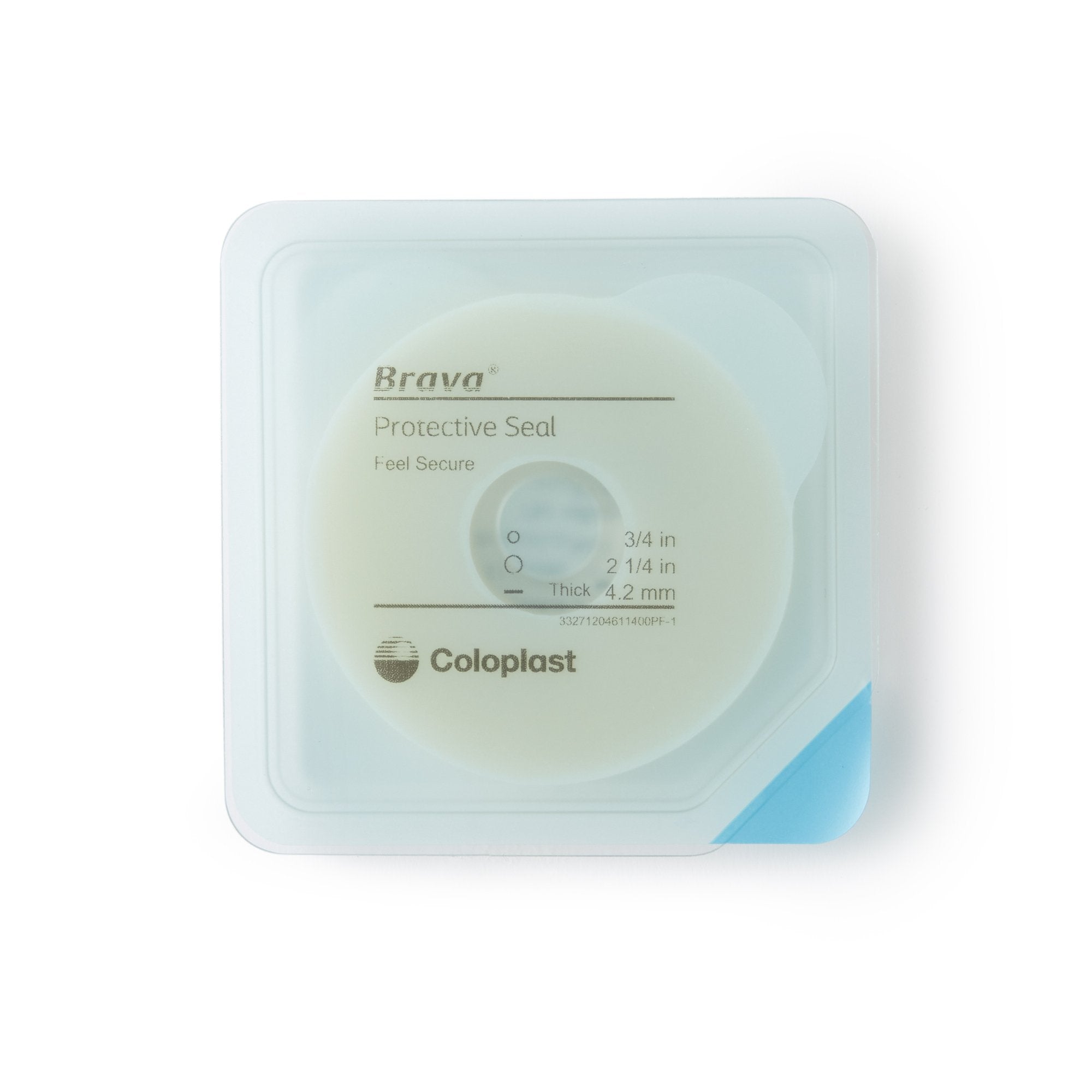 Ostomy Seal Brava® Thick 3/4 Inch (18mm) Stoma 2-1/4 Inch (57 mm) 4.2mm Thick 12046