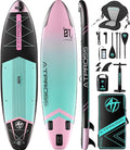 11'6"x35" Inflatable Paddle Board, 450lbs Extra Wide Stand Up Paddleboard for Adults with Premium SUP Accessories Kit & Backpack, Blow Up Kayak Non-Slip Stable Deck Boat for Yoga Fishing Surf