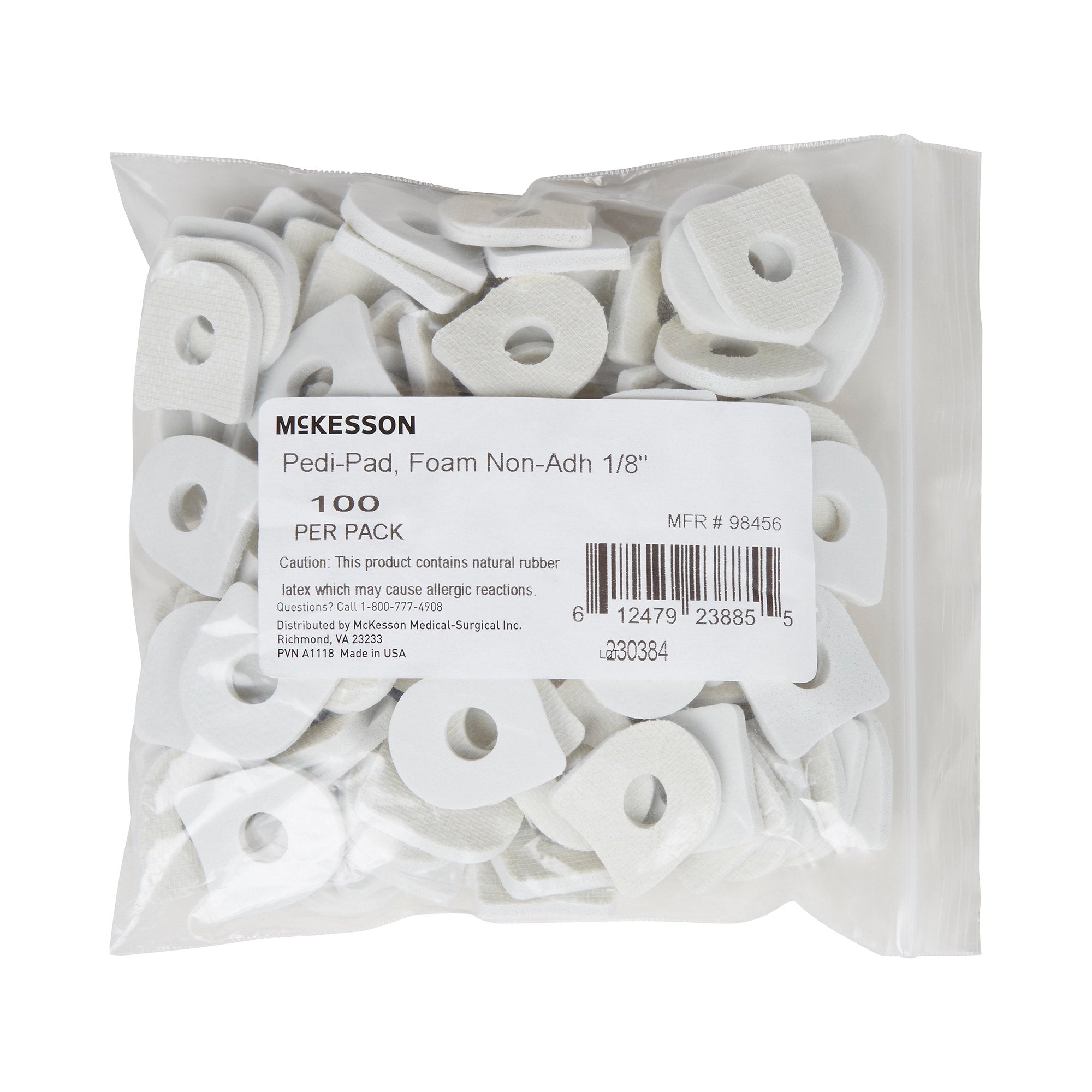 McKesson Nonadhesive Corn Pad, One Size Fits Most 98456