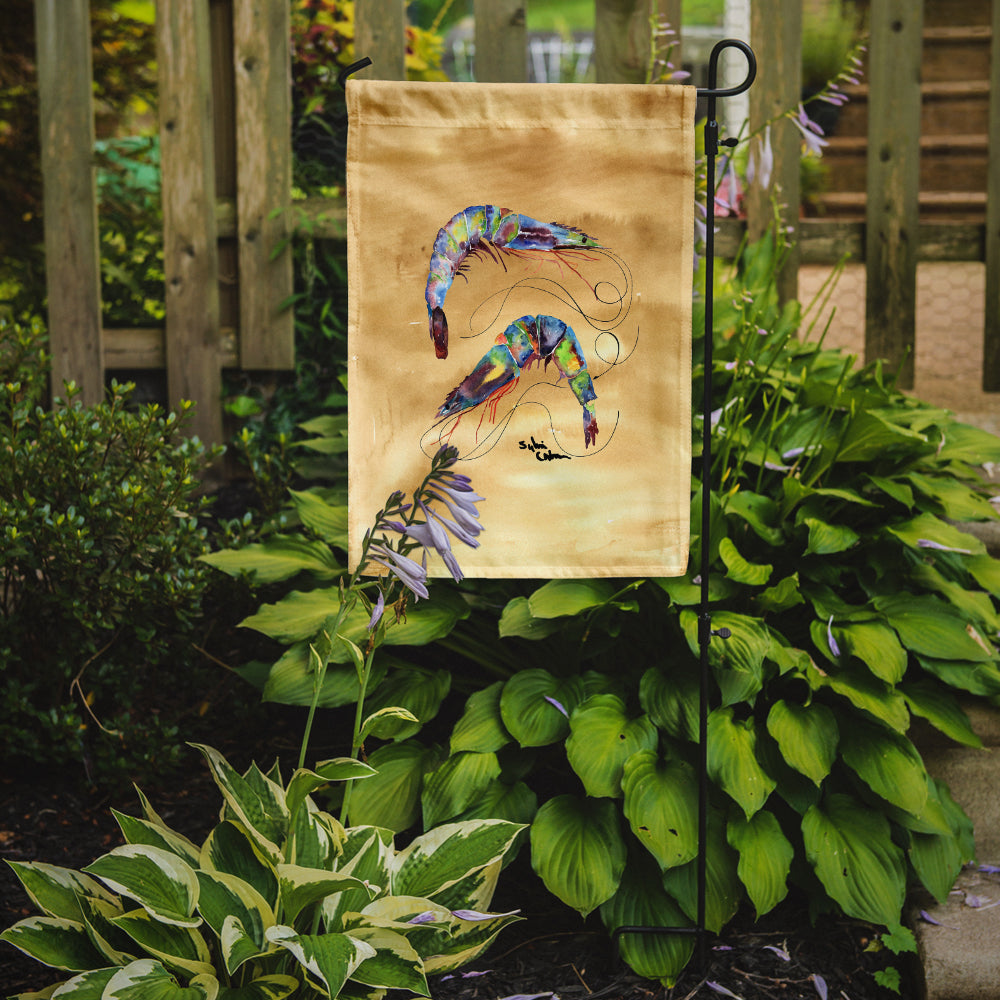 Shrimp Sandy Beach Garden Flag Mailbox Decorative Yard Banner Outside Patio Artwork for Flower Beds, Garden Size, Multicolor