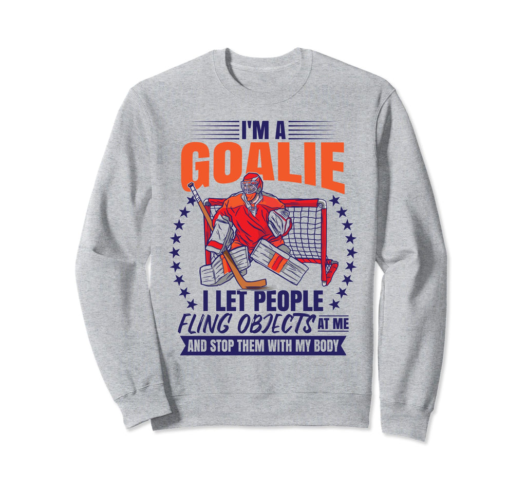 Ice Hockey Goalie Hockey Sweatshirt - Casual Everyday Wear for Adults