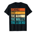 Soccer Dad Wallet Legend Fathers Day T-Shirt - Graphic Print for Adults