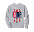 Usa National Soccer Team South Sweatshirt - Aesthetic Graphic Men Women