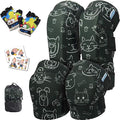 Soft-Style Kids Knee and Elbow Pads with Bike Gloves, Flexible Impact-Resistant Gear for Ages 2-11, Designed for Balance Bikes, Roller-Skating, and Skateboarding