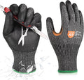 Donfri A9 Cut Resistant Work Gloves for Men - Steel + HPPE Hybrid Safety Gloves for Men, ANSI Cut Level 9 Protection Flexible for Metal Glass Wood Construction Fishing