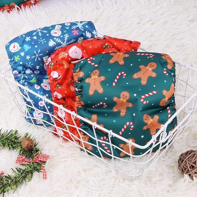 CuteBone Christmas Doggie Diapers for Male Dogs Large Dog Diapers Male DM34L