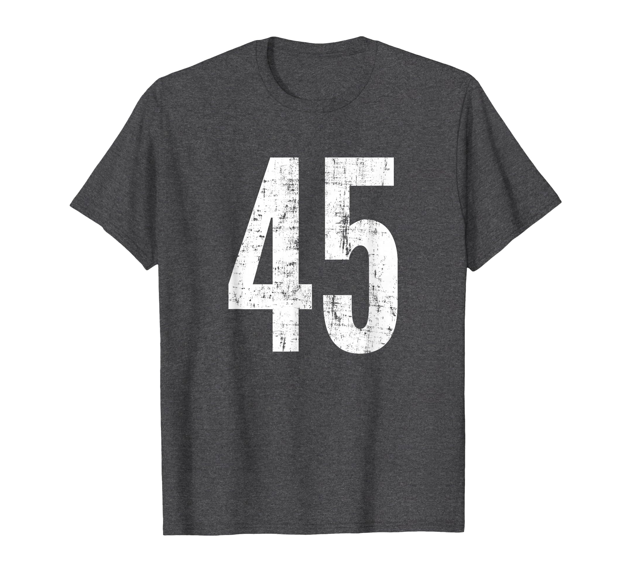 Number 45 Forty Five Distressed Sport T-Shirt - Graphic Print Men Women