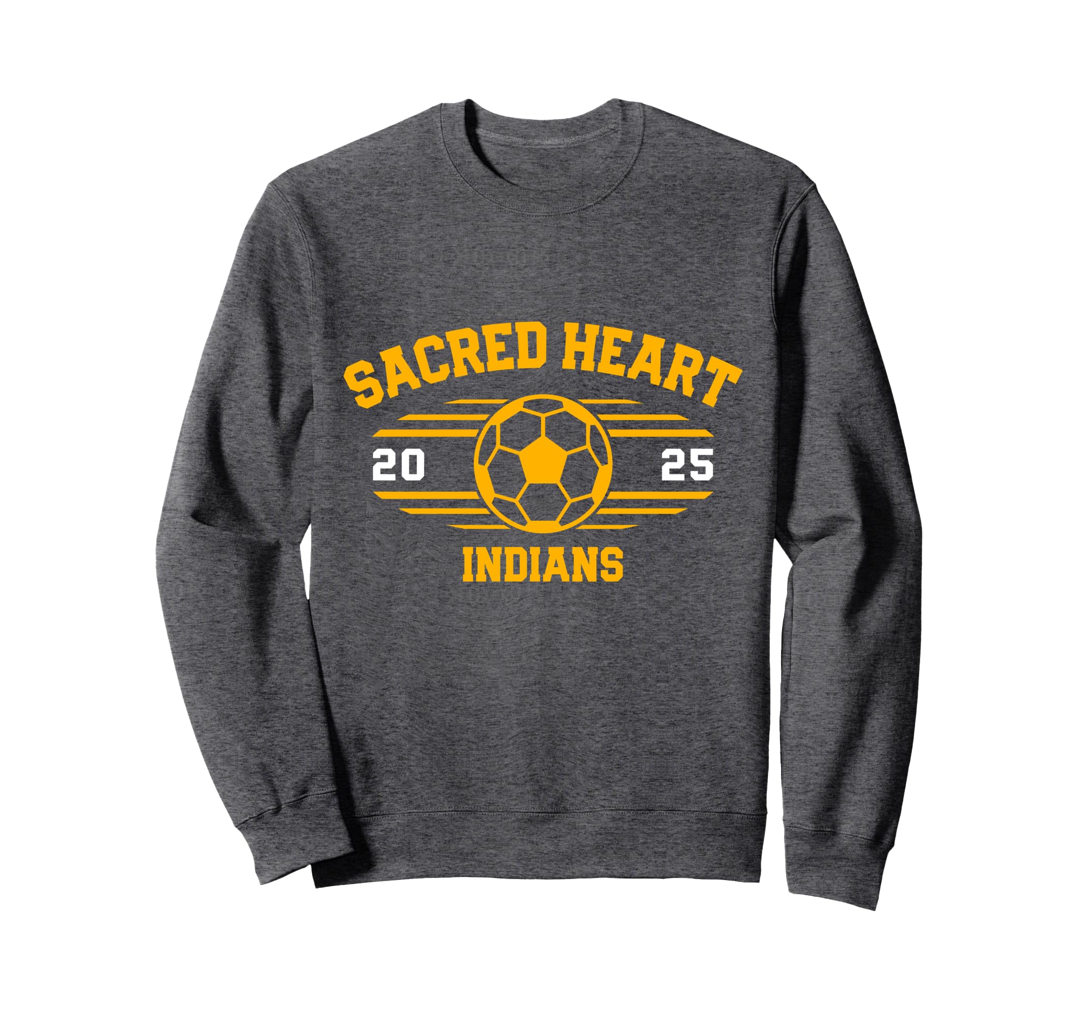 Sacred Heart Indians Soccer Ball Sweatshirt - Custom Art Print for Adults