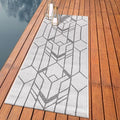 Keen Home Design Terrace Outdoor Runner Rug - 2x8 Washable Indoor/Outdoor Rug for Patio, Kitchen, Balcony, Beach, Garden, Deck and Porch, Size: 2'2"x7'7"