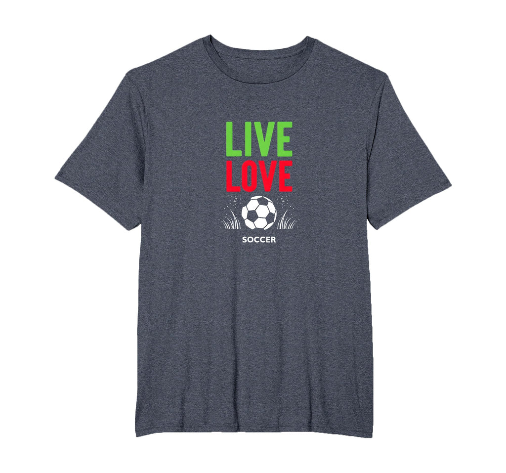 Live Love Soccer Inspiring Sports T-Shirt - Aesthetic Graphic for Adults