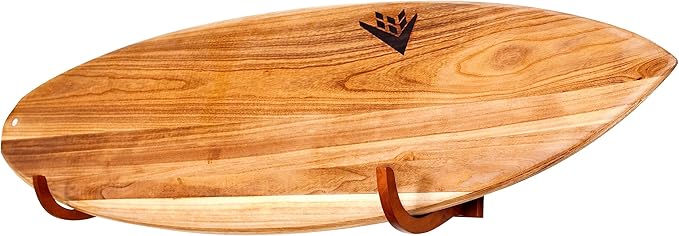 COR Surf Surfboard Wood Rack for Long Boards and Short Boards Works Indoor and Outdoor