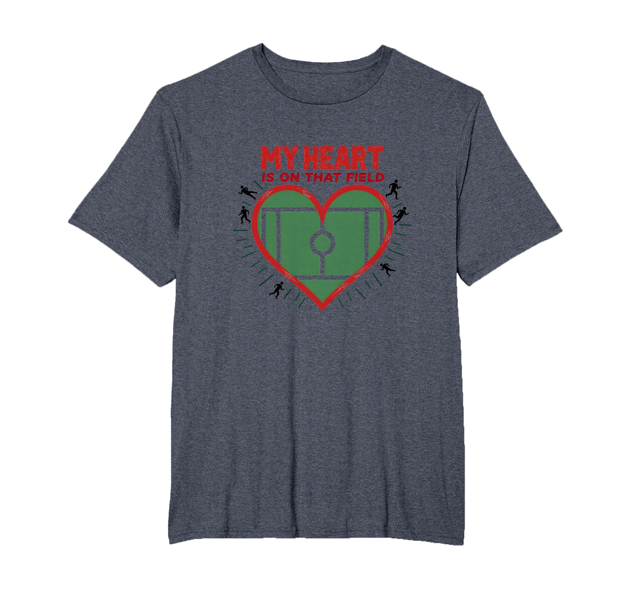 My Heart Is That Field Soccer Fan T-Shirt - Novelty Apparel Men Women