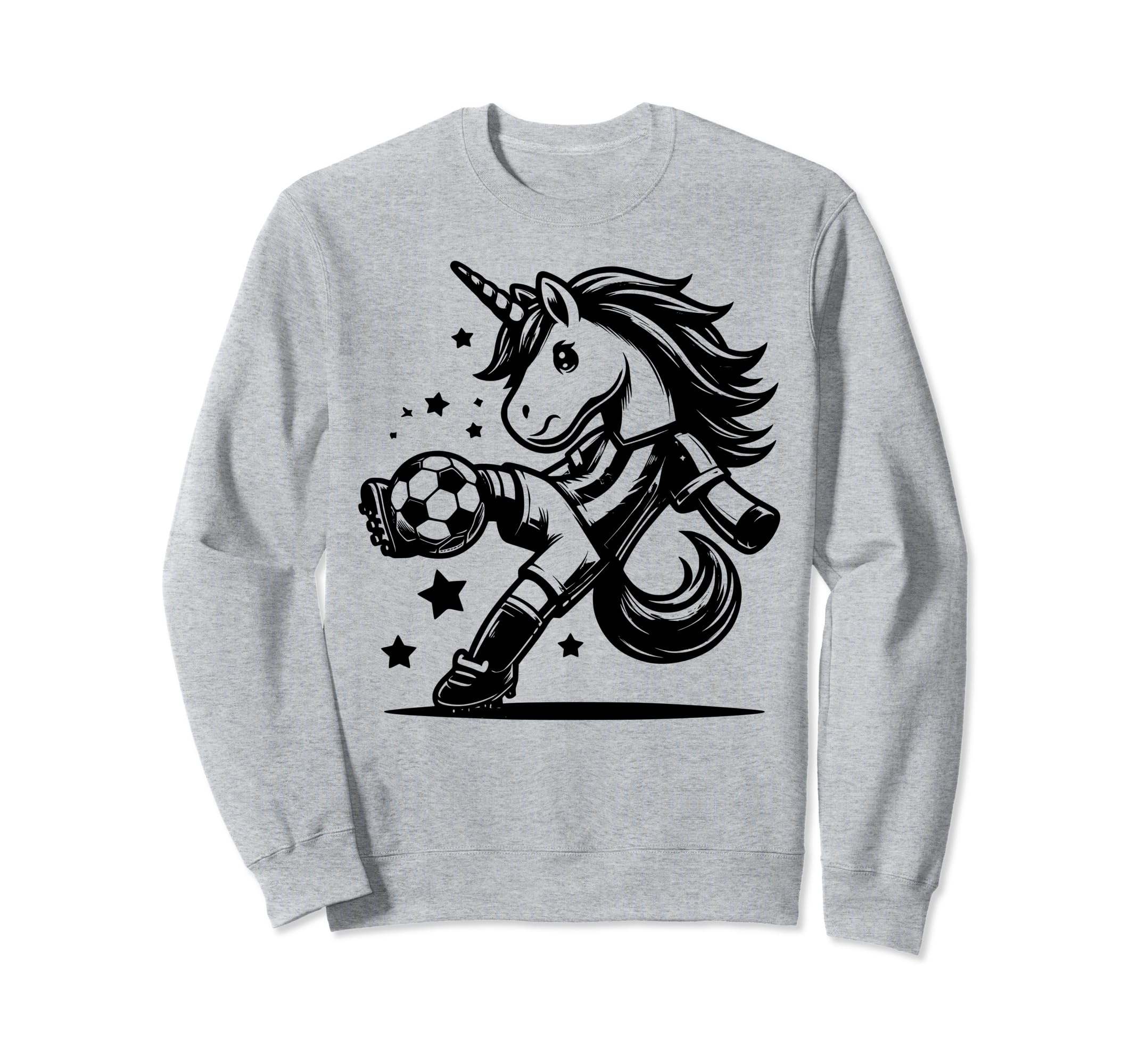 Footballer Unicorn Fans Soccer Sweatshirt - Casual Everyday Wear Unisex