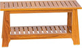 NNN 42" Commercial Teak Shower Bench - 8 Non-Slip Leveling Feet & 350 lbs Capacity | Rock-Solid Stability for Seniors & Spa Safety | Waterproof Design for Saunas/Outdoor Pools (Patented)