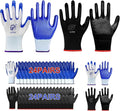 48 Pairs Garden Gloves for Women Men Breathable Rubber Coated Yard Safety Work Thorn Proof Work Gloves