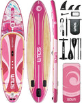 Inflatable Paddle Boards 11'x33'', Stand Up SUP Paddle Board Inflatable for Adults Youth, Extre Wide & Non-Slip Sup of All Skill Levels