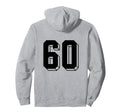 Number 60 Backside 80S 90S Team Jersey Hoodie - Unique Graphic Unisex