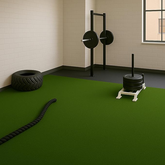 Ottomanson Artificial Turf Golf Hitting Mat 6'6" x 19' Indoor/Outdoor Waterproof Synthetic Fake Grass for Putting Practice Baseball Football Sports Gym Backyard, Custom Size 2' up to 30'