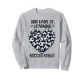 100 Days School Soccer Heart Love Sweatshirt - Custom Art Print Men Women