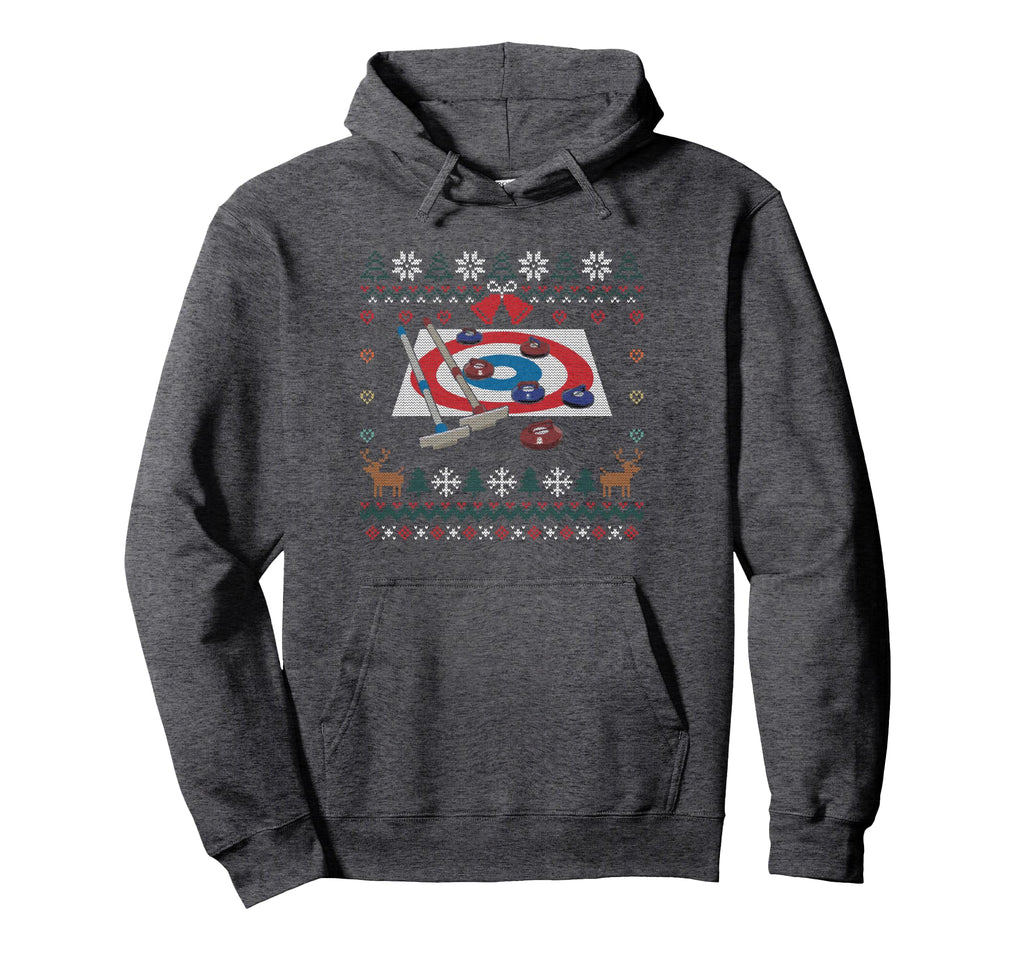 Curling Ugly Ball Sports Player Hoodie - Novelty Apparel for Adults