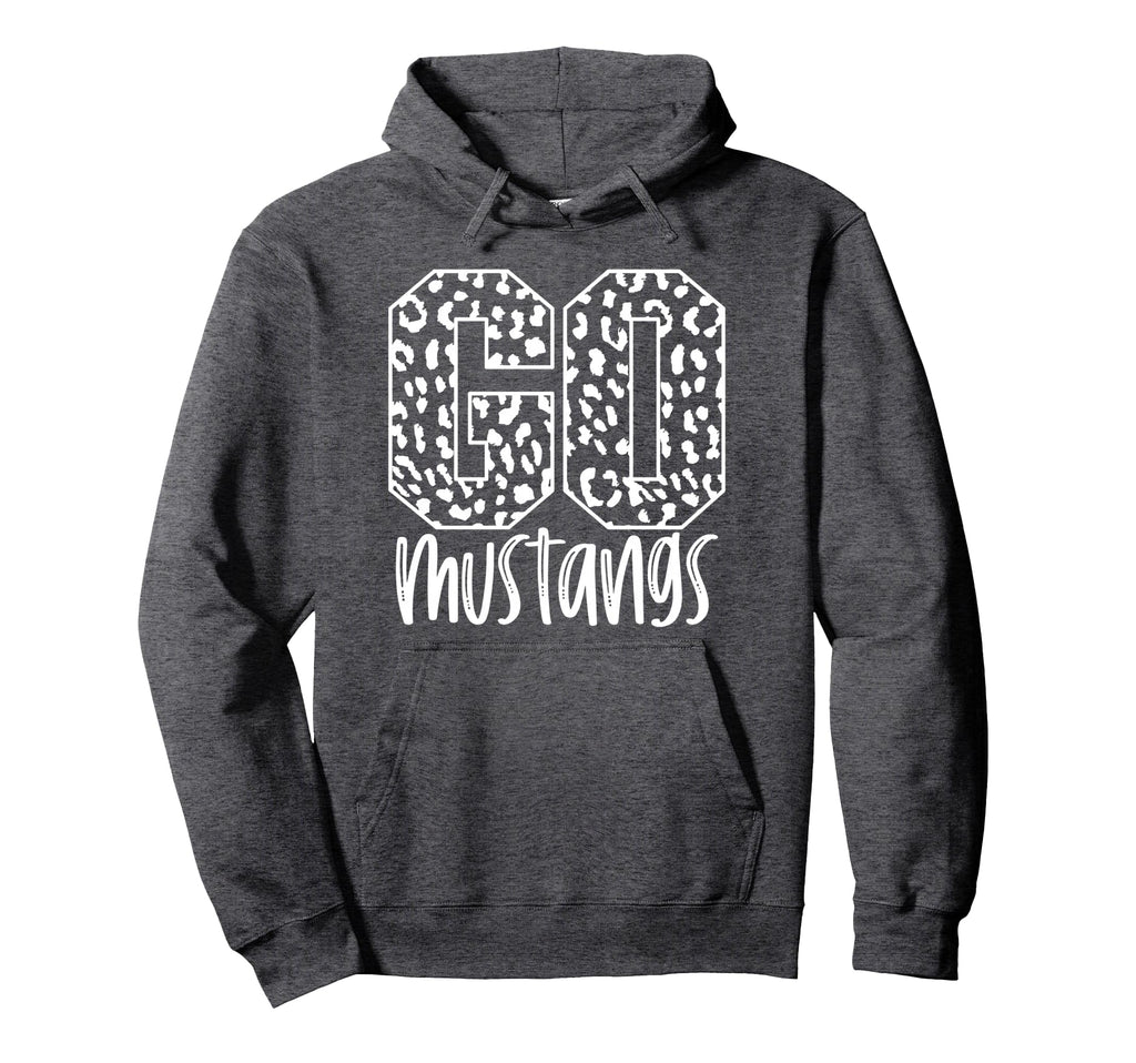 Mustangs Team Mascot School Spirit Game Hoodie - Custom Art Print Unisex