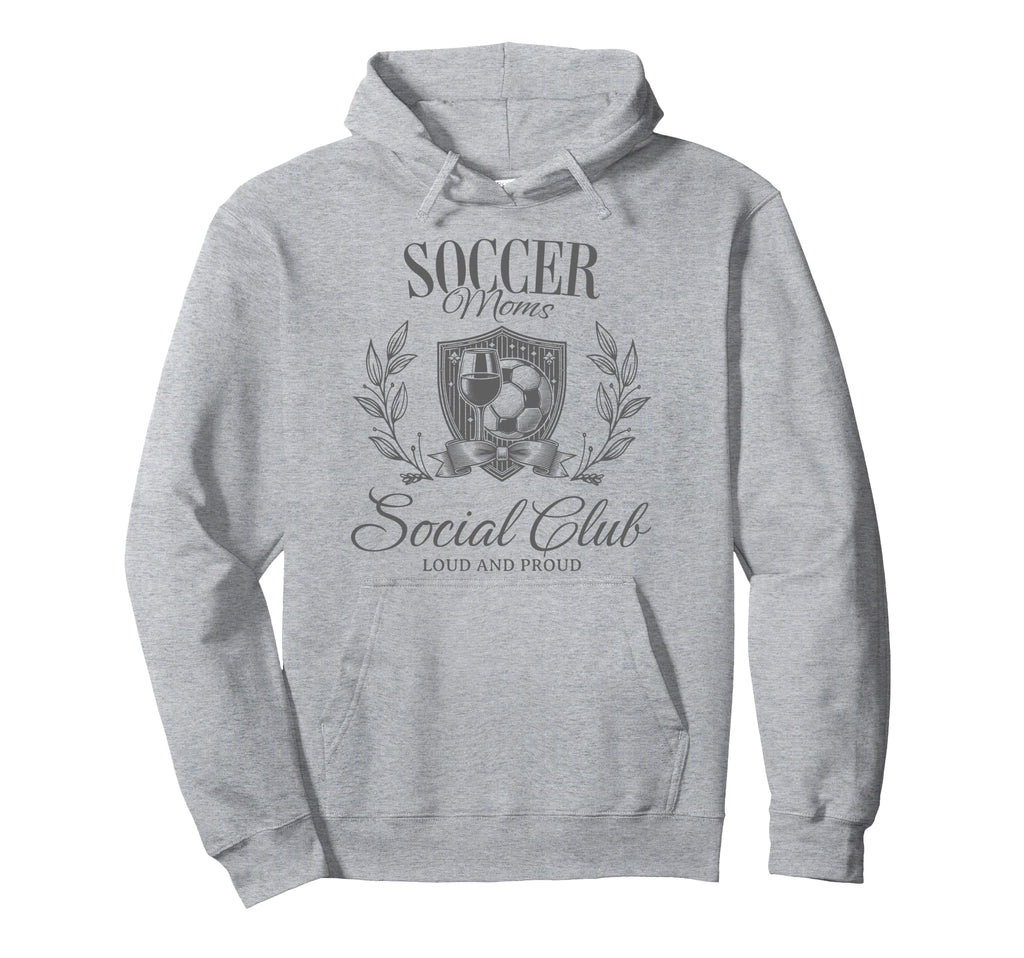 Soccer Team Mom Bow Gift Soccer Moms Hoodie - Minimalist Print Unisex