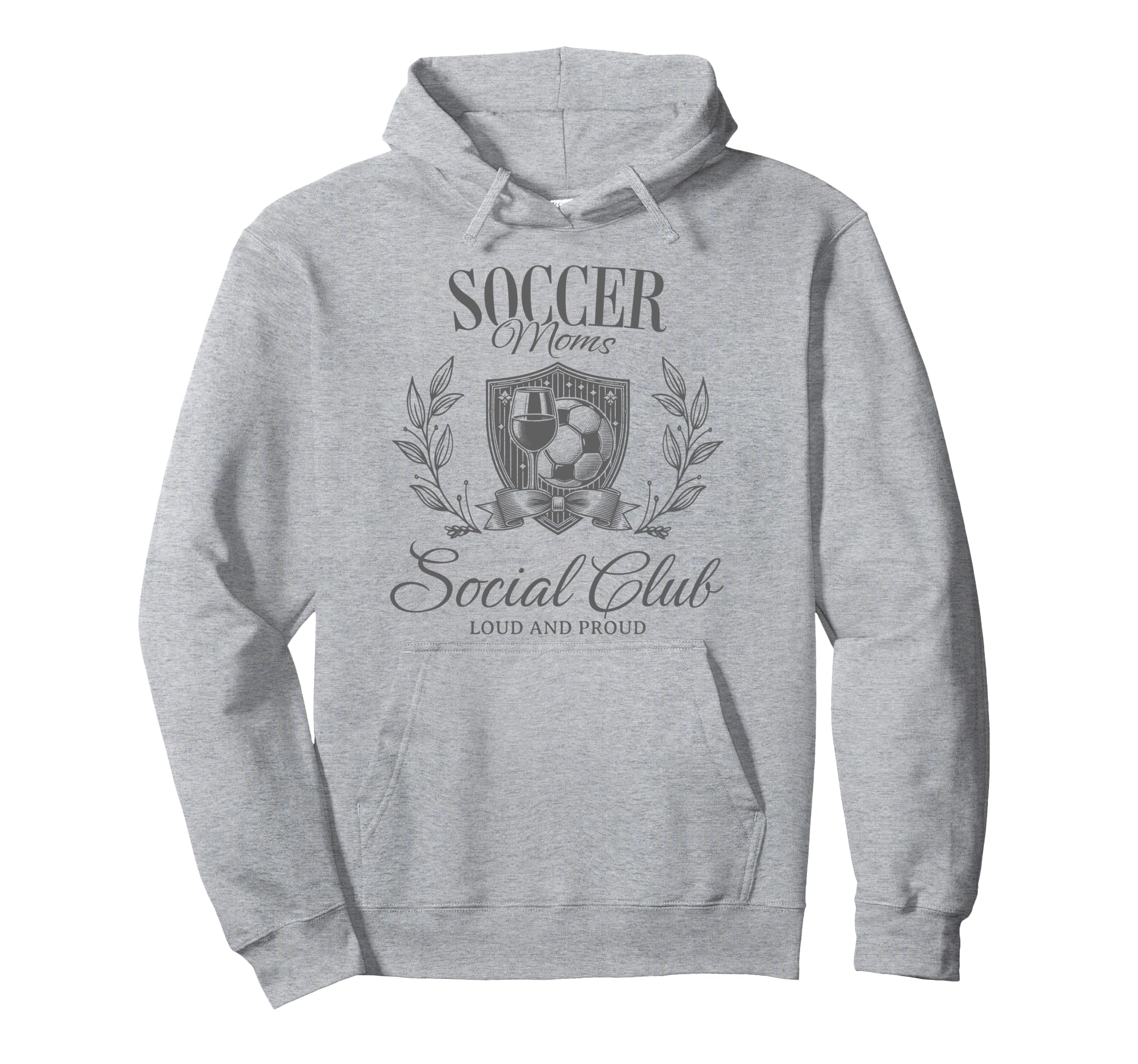 Soccer Team Mom Bow Gift Soccer Moms Hoodie - Custom Art Print for Adults
