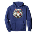 Soccer Flower Coquette Bow Floral Soccer Hoodie - Graphic Print for Adults