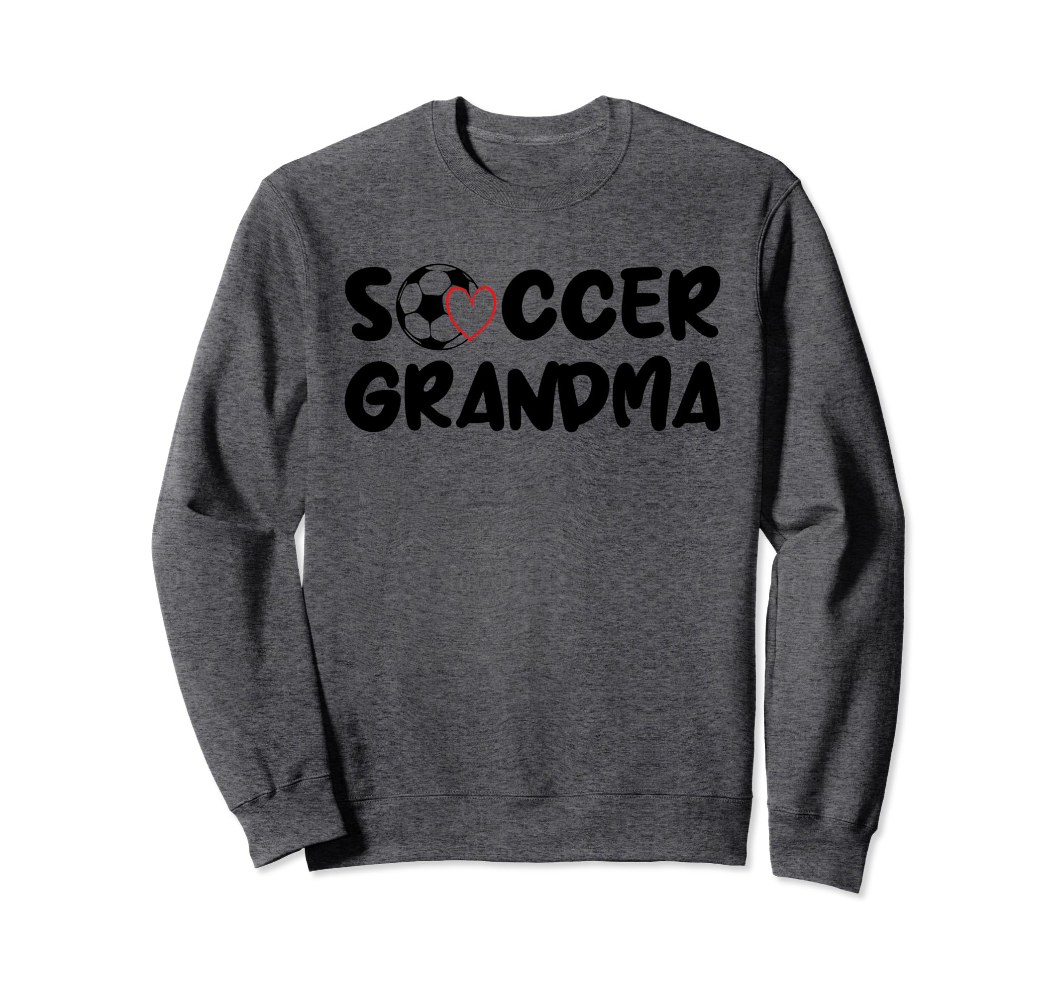 Soccer Grandma Love Heart Sweatshirt - Custom Art Print for Adults