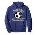 Soccer Ball Distressed Trending Grammy Hoodie - Casual Everyday Wear Unisex
