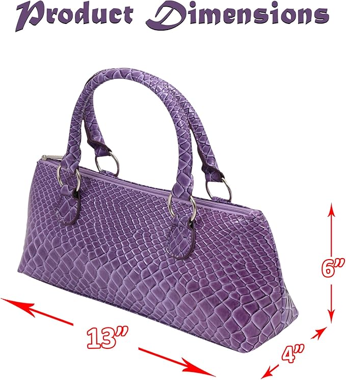 Wine Clutch Bag (Thermal Insulated) Trendy Women’s Carry Tote | Holds Red & White 750mL Bottles | Trendy Fashion | Incl. Portable Waiter-Style Corkscrew (Purple Burmese)