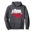 Polish Map And Flag Souvenir Hoodie - Streetwear Style Men Women