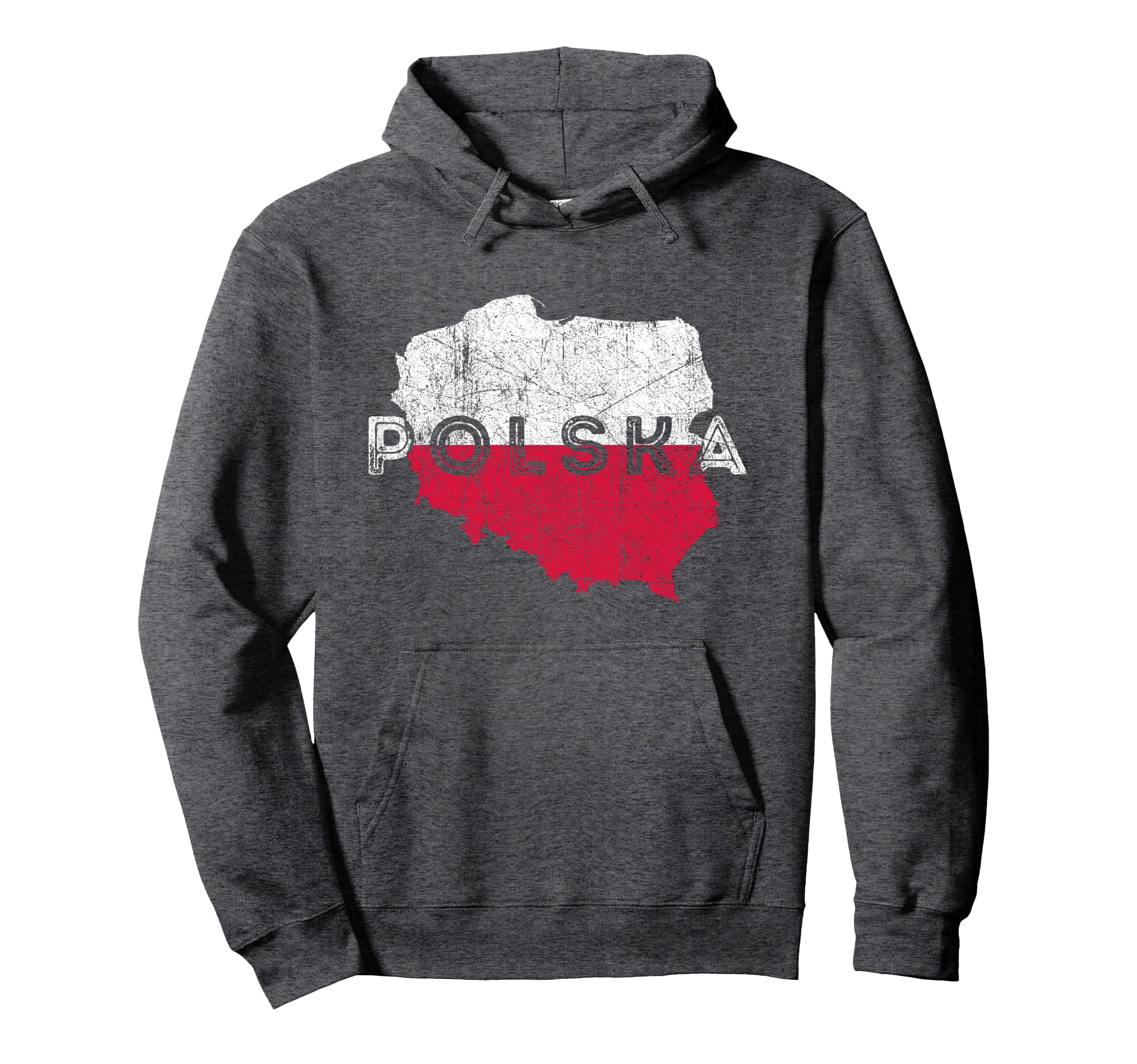 Polish Map And Flag Souvenir Hoodie - Streetwear Style Men Women