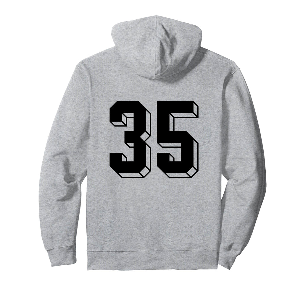 Number 35 Backside 80S 90S Team Jersey Hoodie - Streetwear Style Men Women