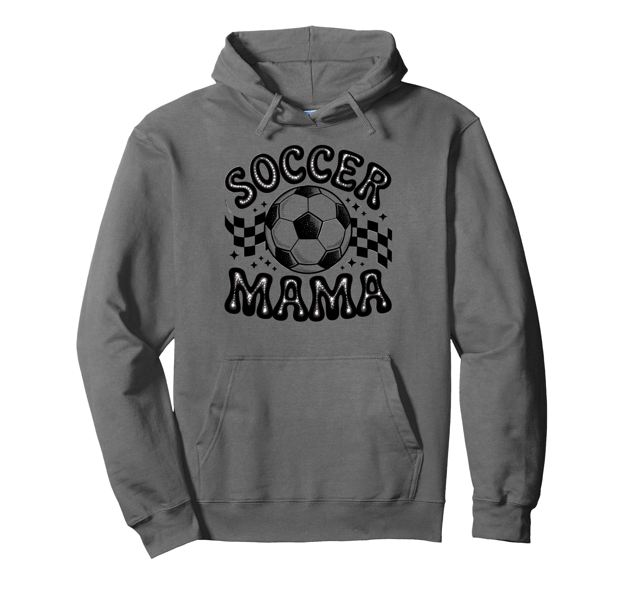 Soccer Mama Football Soccer Player Mom Hoodie - Novelty Apparel for Adults