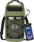 STOVER 5/10/25/30/40/55L Waterproof Backpack- Floating Dry Bag for Kayaking, Travel, Beach, Hiking, & Camping, Men/Women