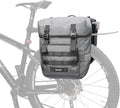 Rhinowalk Bike Pannier Bag 40L Double Pannier Bags Saddle Bags for Rear Rack Bicycles With Carrying Handle With Reflective Trim Professional Cycling Accessories-Grey