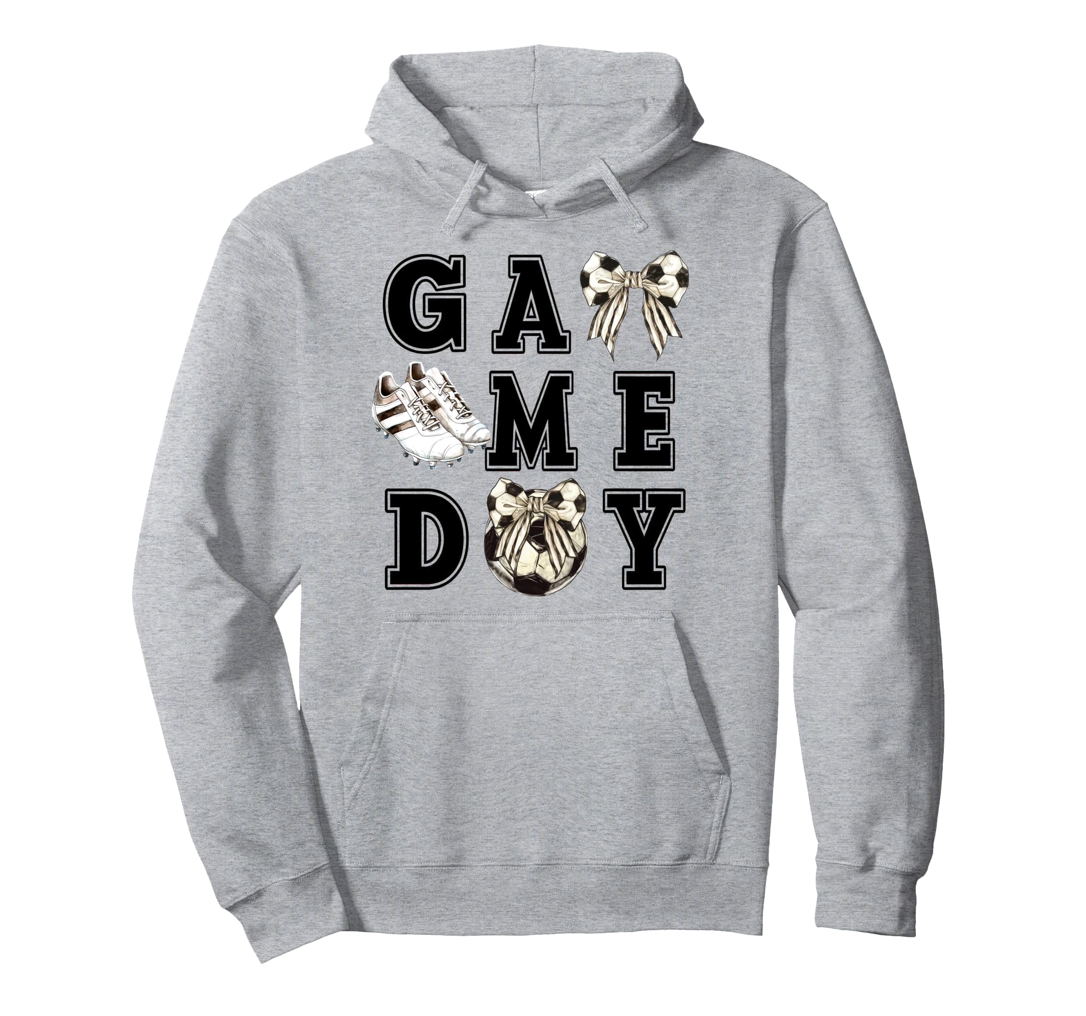 Coquette Bow Sports Parent Game Day Hoodie - Unique Graphic for Adults