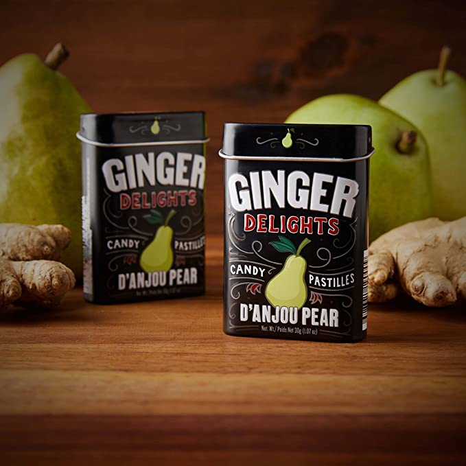 Ginger Delights 12-Pack 1.07 Oz Ginger Mint Danjou Pear