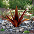 DIY Metal Agave Plant Art Yard Tequila Art Sculpture, Tequila Rustic Garden Sculpture Statue Outdoor Decor,Agave Metal Plants for Yard, Garden Lawn Ornaments (12 Leaves -Yellow)
