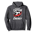 Team Captain Energy Soccer Hoodie - Aesthetic Graphic Unisex