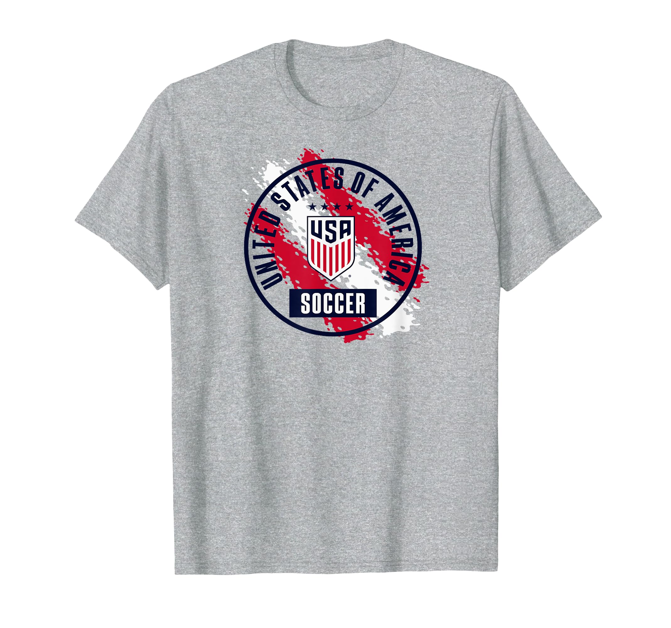 Usa Soccer Paint Heather Uswnt T-Shirt - Fun Novelty Design for Adults