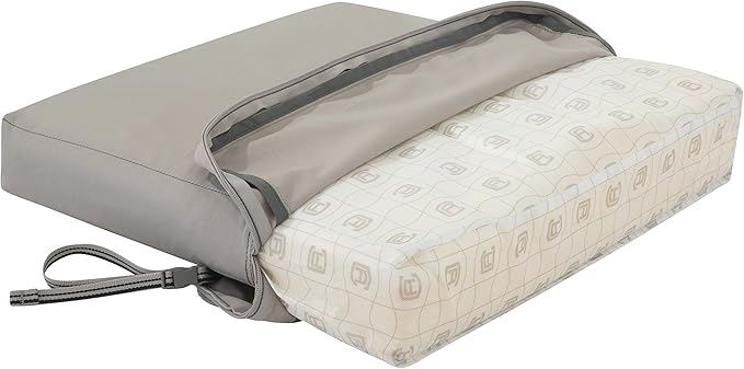 Classic Accessories Ravenna Water-Resistant 17 x 15 x 2 Inch Patio Seat Cushion, Mushroom, Chair Seat Cushion