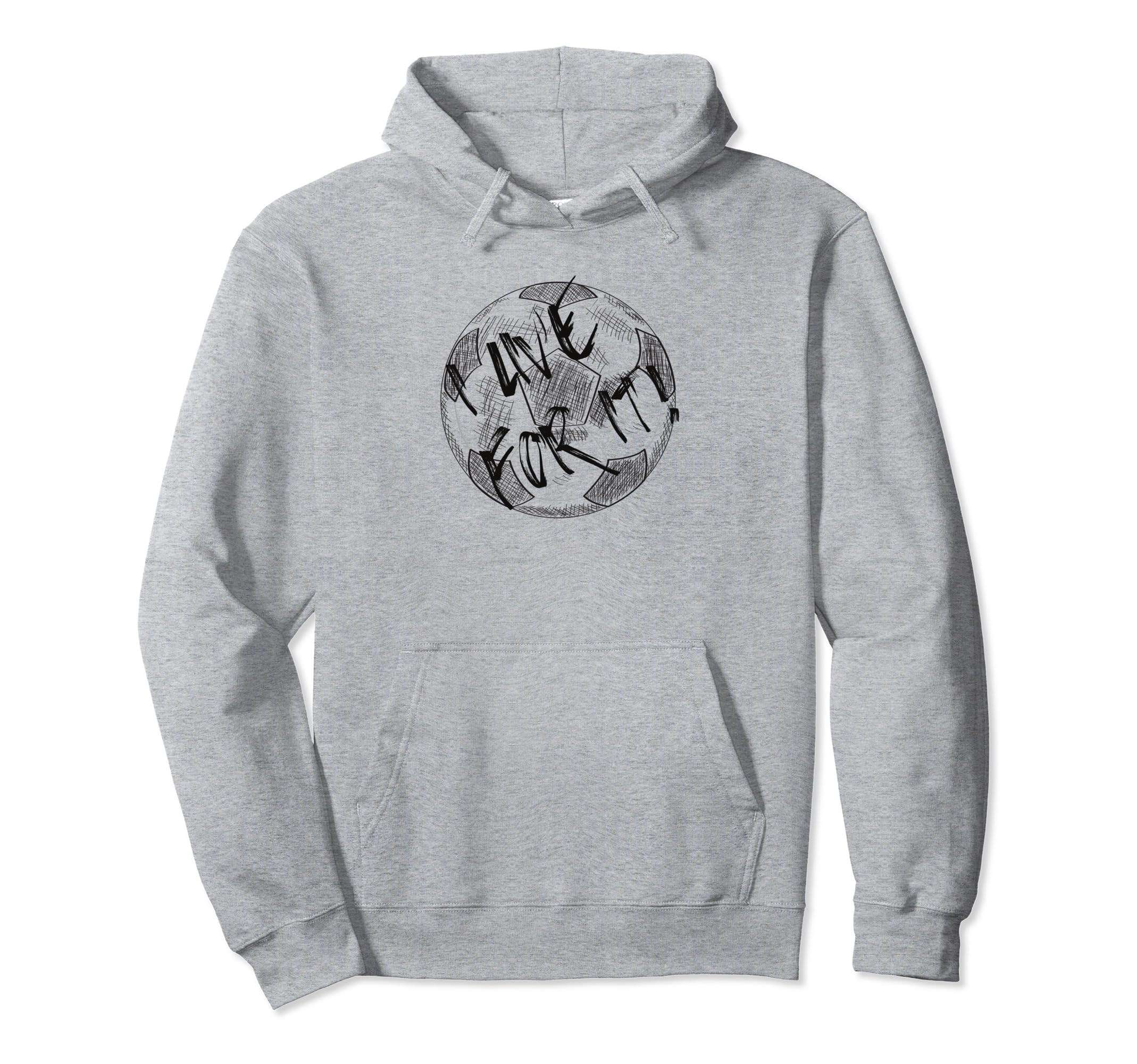 I Live Soccer Or Football Play Hoodie - Streetwear Style Men Women